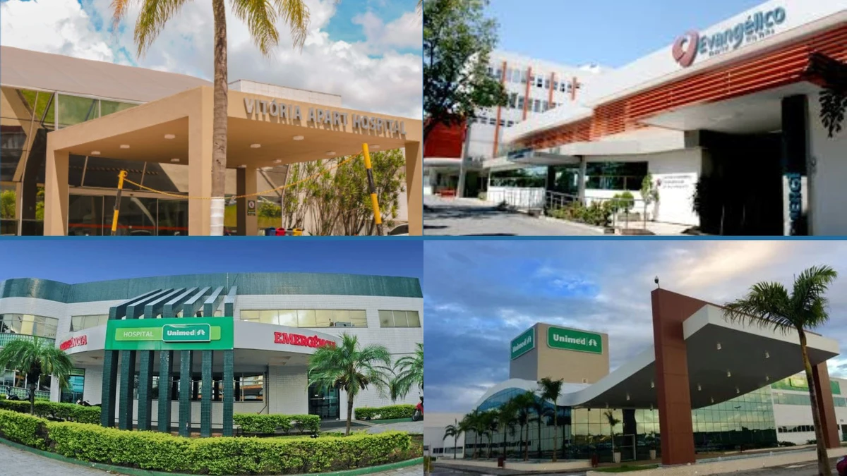 Vitória Apart Hospital (Serra), Hospital Evangélico de Vila Velha, Hospital Unimed Vitória e Hospital Sul Capixaba (Cachoeiro): os hospitais capixabas no ranking 2026
