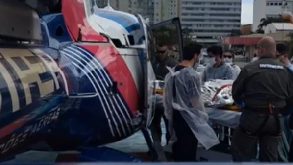 Vítima tem 40 anos e foi transferida com 80% do corpo queimado para hospital na Grande Vitória