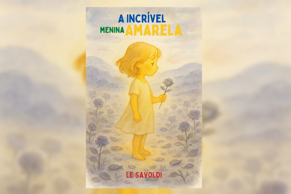 Na obra “A incrível menina amarela”, uma protagonista única atravessa desafios enquanto aprende sobre amor e pertencimento (Imagem: Divulgação | Le Savoldi)