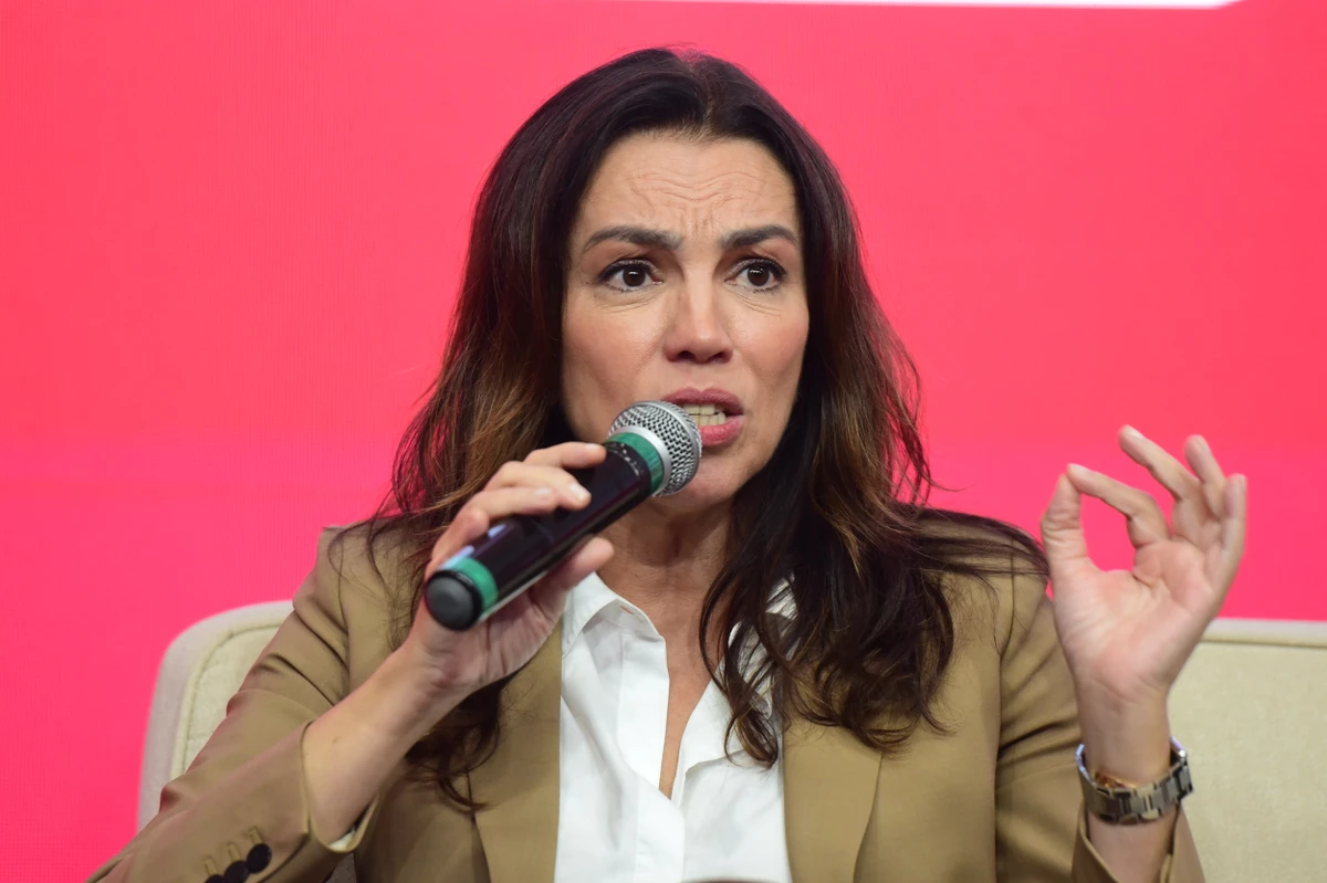 A jornalista e apresentadora Ana Paula Araujo durante o evento Todas Elas na Rede Gazeta por Carlos Alberto Silva