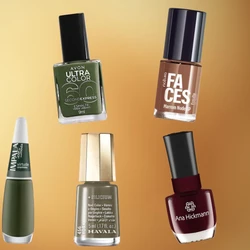 Tem roxo, verde, marrom e azul... As cores variam entre frias, neutras e quentes, refletindo diferentes tipos de humor da estação