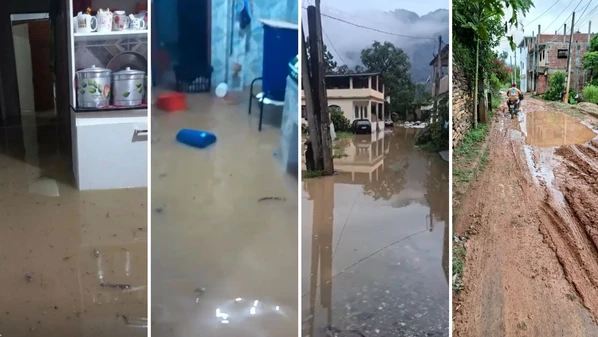 O município segue sob alerta de chuvas intensas até sexta-feira (20), de acordo com o Instituto Nacional de Meteorologia (Inmet)