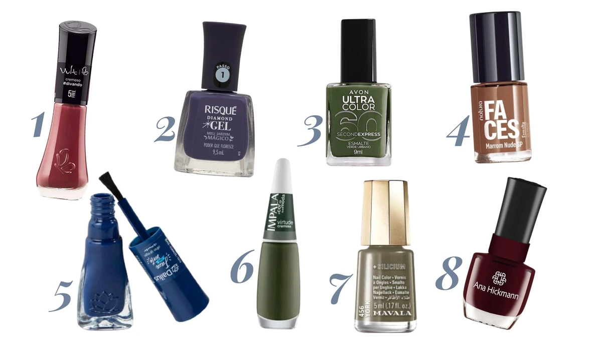 Cores de esmaltes para o inverno