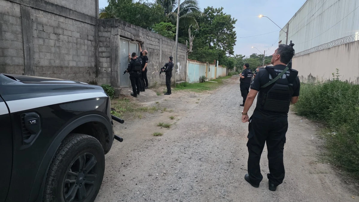 PCES deflagra operação em Terra Vermelha na manhã desta quinta-feira (19) por Divulgação | Polícia Civil 