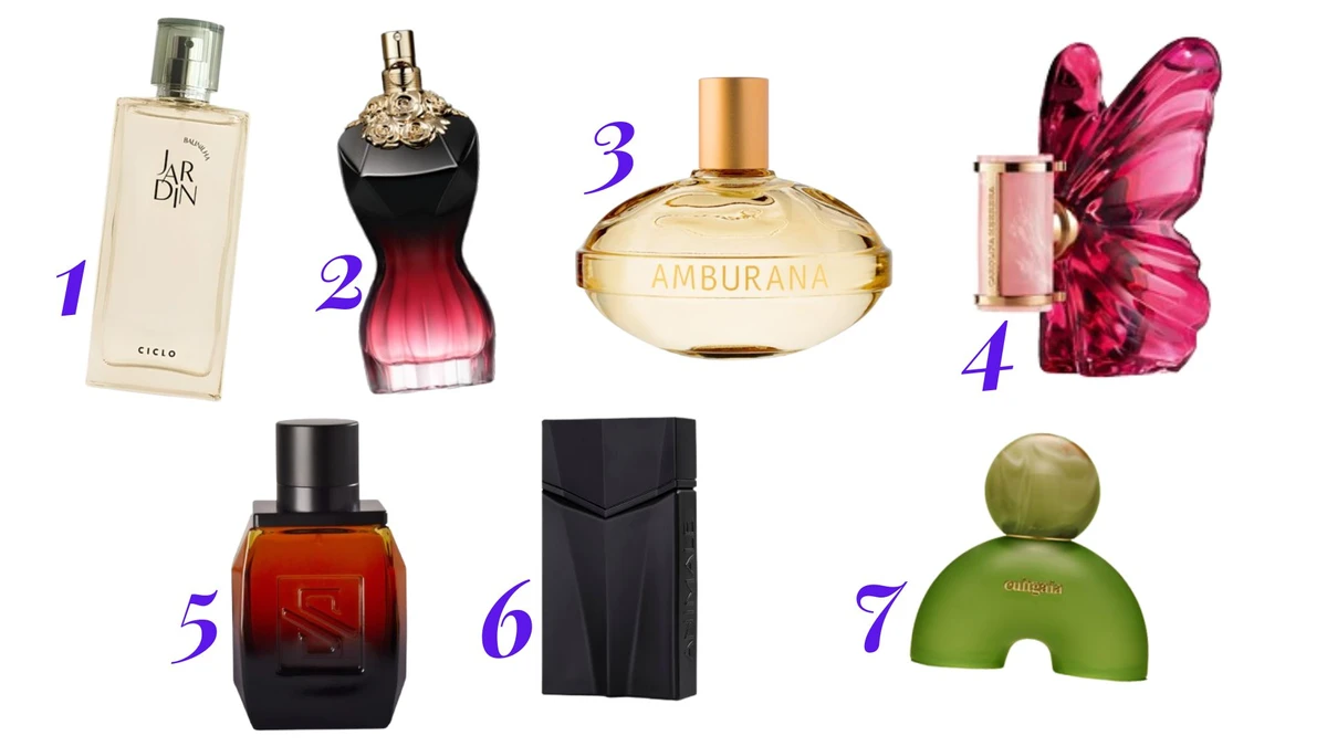 Vitrine de perfume de outono