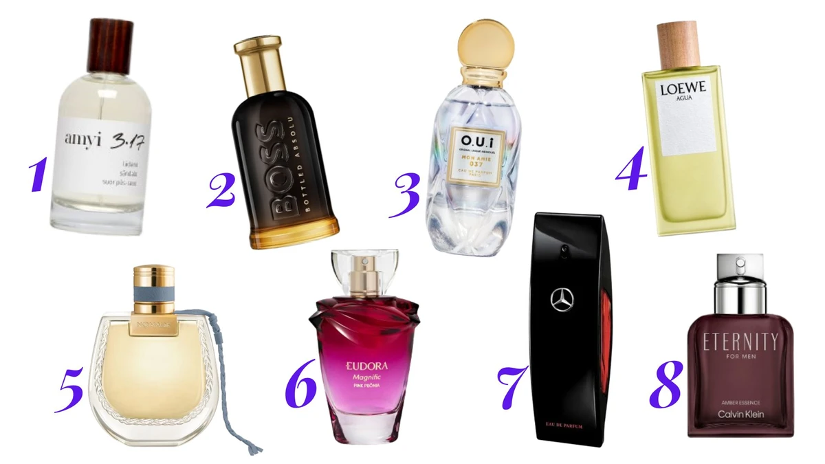 Vitrine de perfume de outono