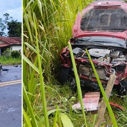 Segundo a Polícia Militar, a colisão aconteceu após uma conversão irregular e a pista molhada contribuiu para a batida