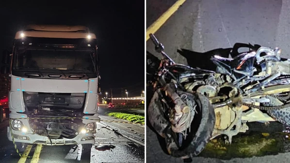 O acidente ocorreu na noite dessa sexta-feira (20); segundo a PRF, a colisão envolveu uma moto onde estavam as vítimas, um caminhão e ainda um ônibus