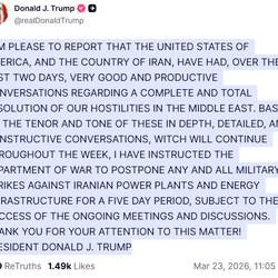 Presidente americano havia dado 48 horas para Irã abrir Estreito de Ormuz, mas mudou o prazo nesta segunda-feira.