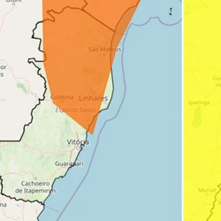 O Estado já atravessa um período de dias chuvosos em algumas regiões e os avisos climáticos se estendem para todo o território capixaba, sendo um de maior e outro de menor severidade