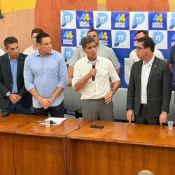União Progressista confirmou, nesta segunda-feira (23), apoio ao emedebista na corrida pelo Palácio Anchieta