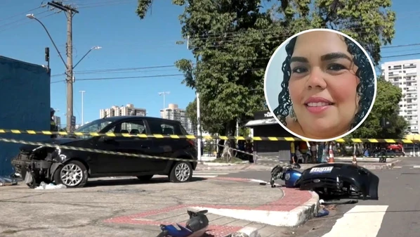 Vítima estava acompanhada das duas filhas, uma criança e uma adolescente; motorista perdeu o controle do veículo após o acidente