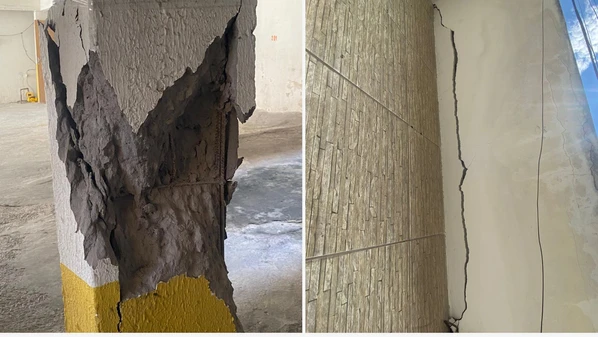 O imóvel passou por vistoria fiscal e técnica do Conselho Regional de Engenharia e Agronomia do Espírito Santo (Crea-ES) nesta segunda-feira (23) e foram constatadas avarias nos pilares da edificação