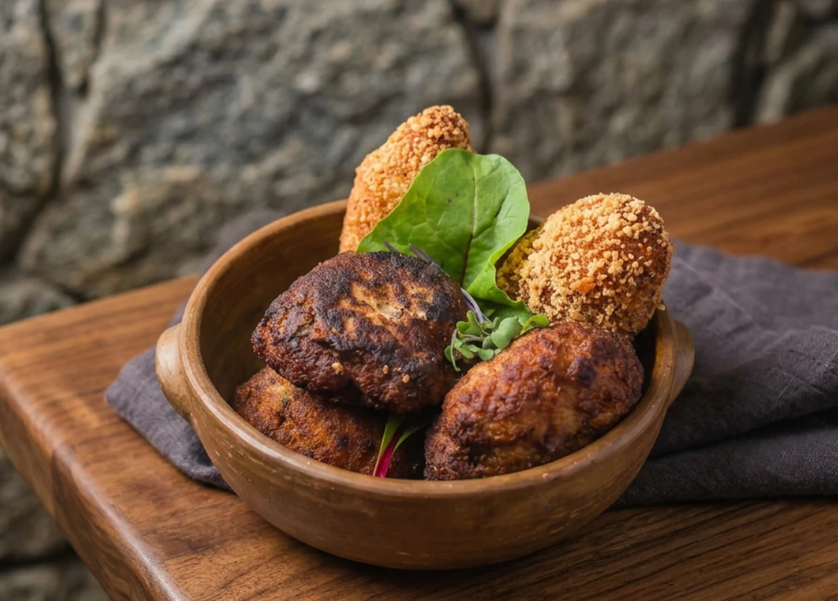 Bolinho de carne do Casa Aràbà Foto por Astris Filmes