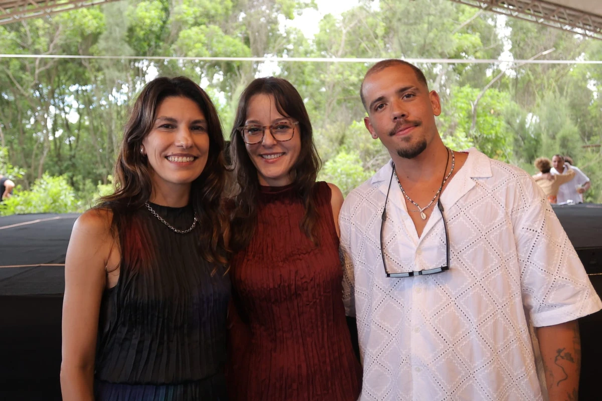 Mirella Schena, Claudia Afonso e Nathan Braga