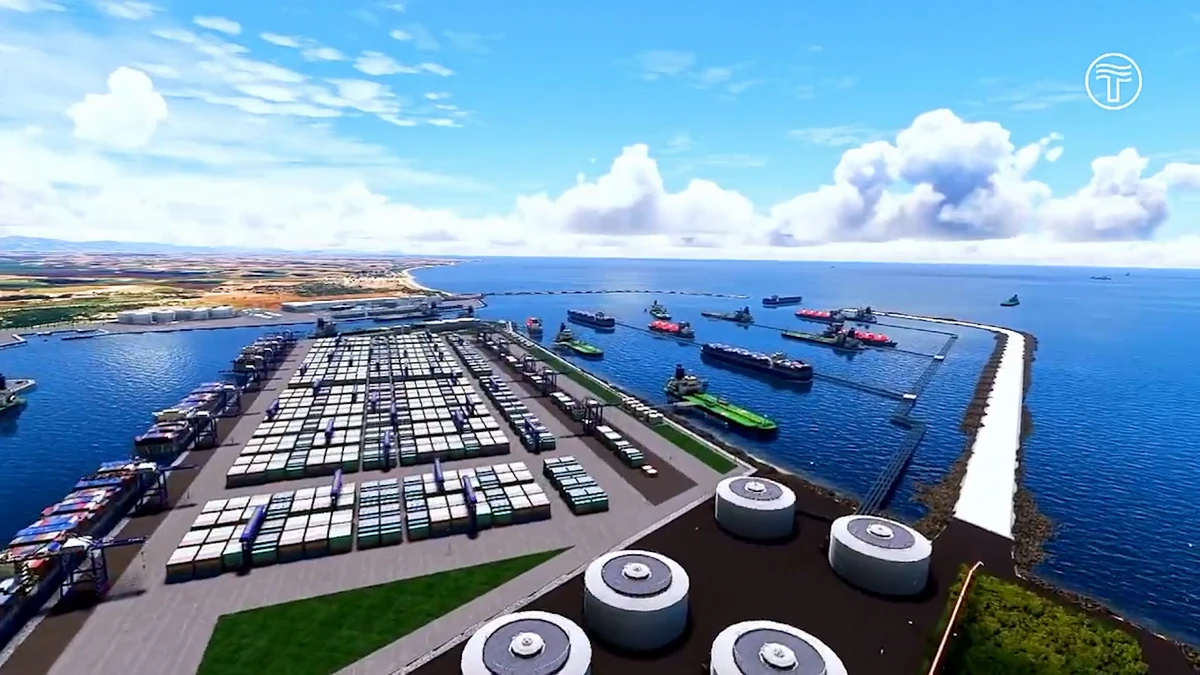 Perspectiva do Porto Central, em Presidente Kennedy, Sul do ES