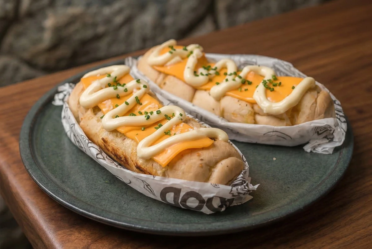 Churraspão de pão de alho do Caminho de Casa Foto por Astris Filmes