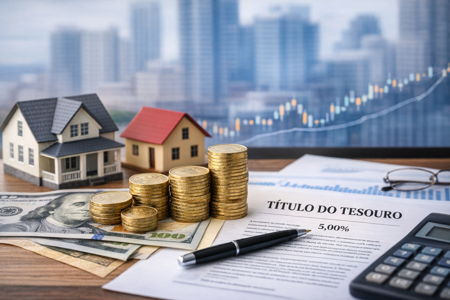 A tokenização transforma ativos reais, como imóveis e títulos, em estruturas digitais negociáveis, mas seu valor depende menos da tecnologia e mais da qualidade dos ativos e da governança. Crédito: Imagem gerada pelo ChatGPT