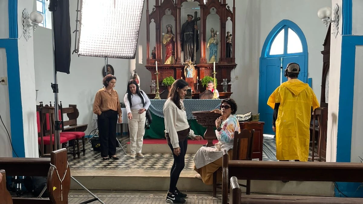 Bastidores da gravação do filme 