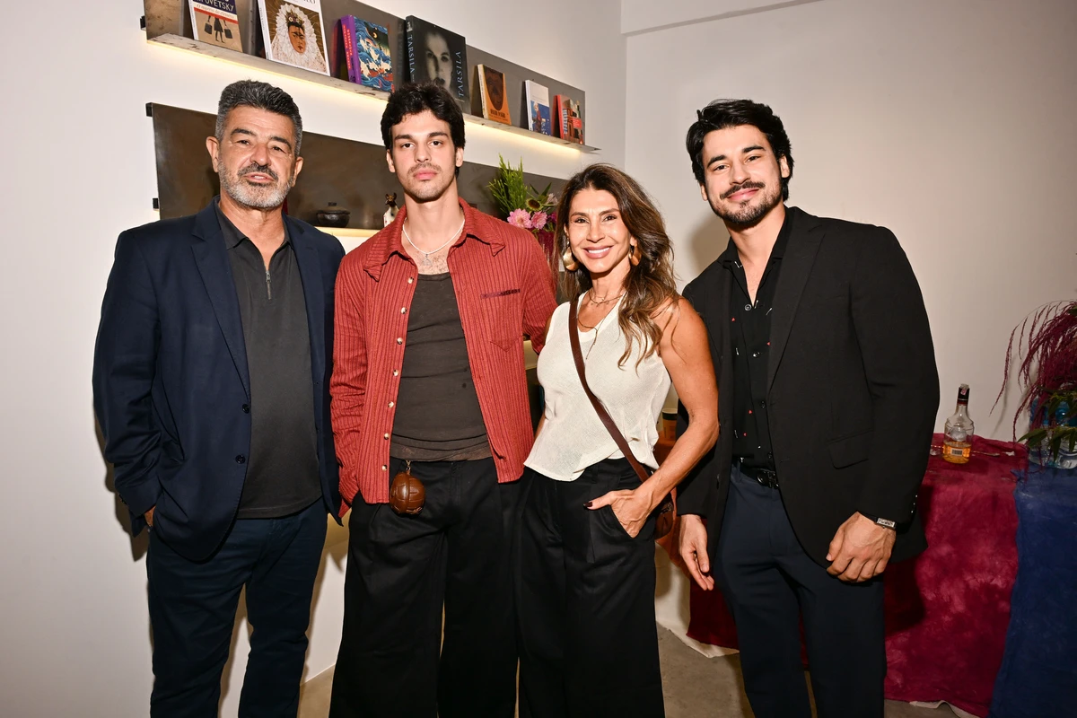 Paulo CesarNascimento, Guilherme Paganini, Helena Paganini e VictorPaganini