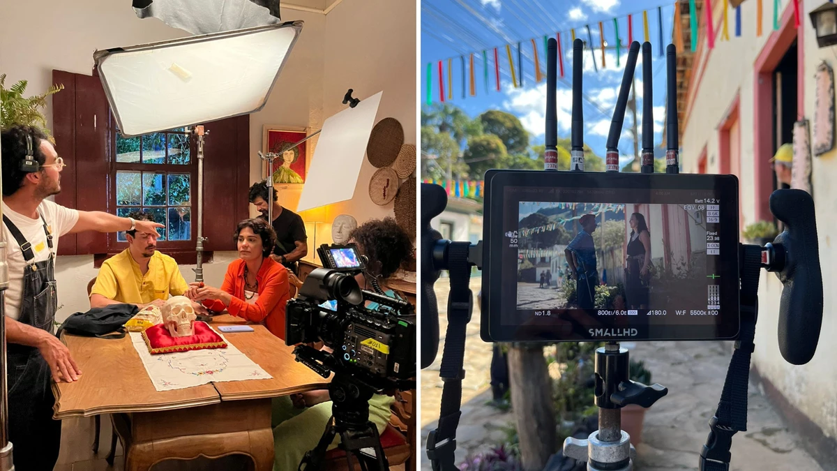 Bastidores da gravação do filme 