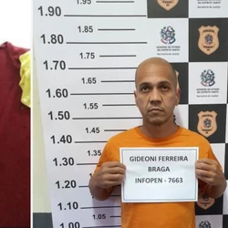 Gideon Ferreira Braga é suspeito de cometer o crime e está foragido; denúncias podem ser feitas pelo Disque-Denúncia 181