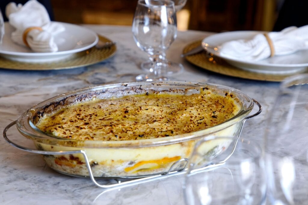 Bacalhau cremoso gratinado(Imagem: Marcelo Moryan | Shutterstock)