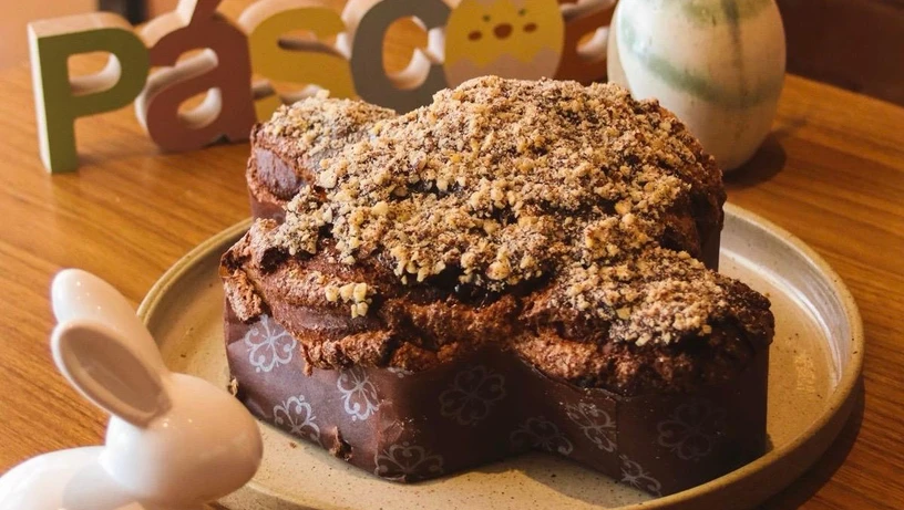 Colomba pascal da padaria O Pão da Ju