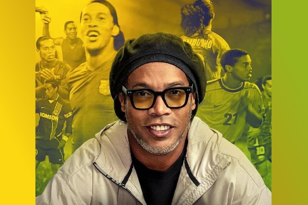 Na série “Ronaldinho Gaúcho”, a trajetória do craque é revisitada a partir de bastidores, conquistas e momentos decisivos de sua vida (Imagem: Reprodução digital | Netflix)