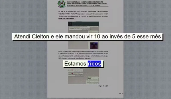 'Estamos ricos': Mensagens ligam guarda de Vila Velha e advogada à facção no ES, revela Ministério Público