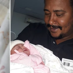 Maria Elisa nasceu no bairro Itararé, em Vitória, na madrugada deste domingo (29), e pegou todo mundo de surpresa