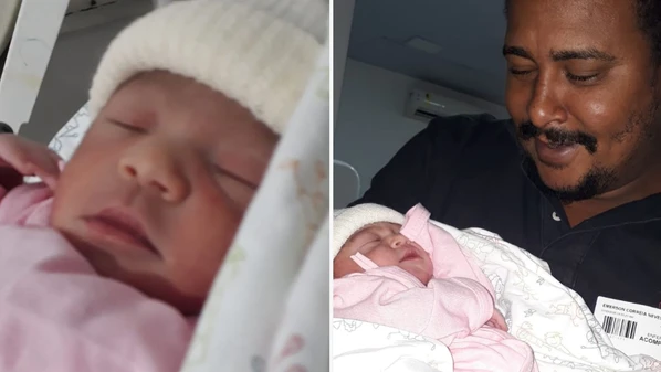 Maria Elisa nasceu no bairro Itararé, em Vitória, na madrugada deste domingo (29), e pegou todo mundo de surpresa