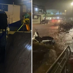 Defesa Civil Municipal registrou mais de 67 mm de chuva; houve queda de árvores e barreiras em estrada da região