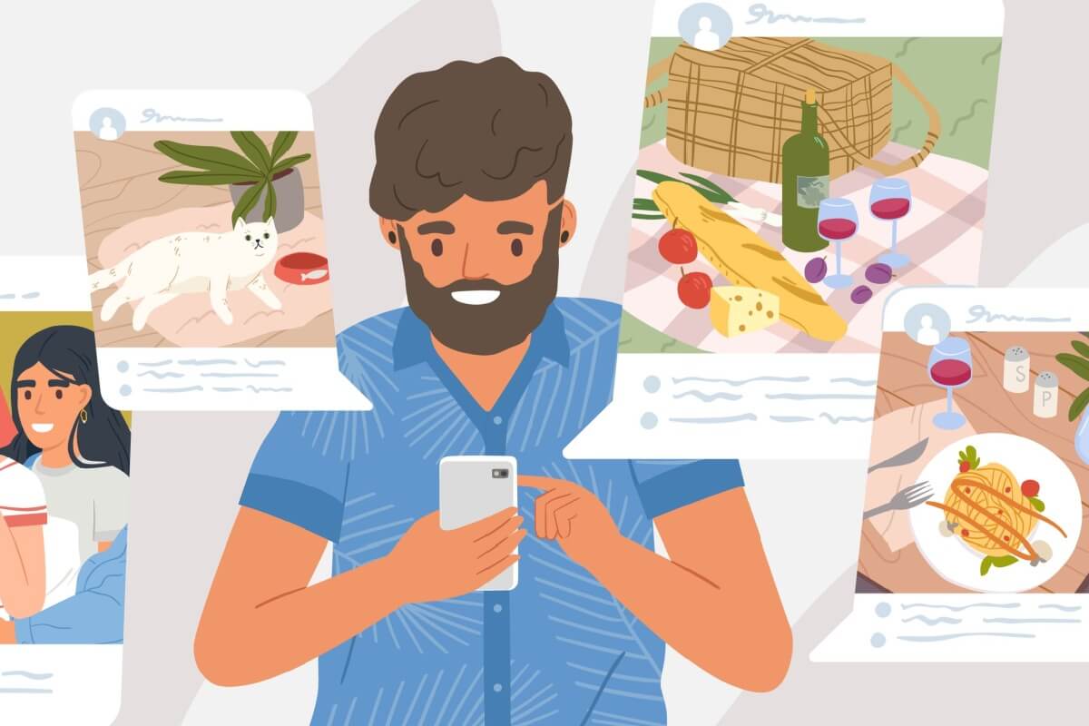 Os algoritmos das redes sociais também afetam a saúde mental (Imagem: GoodStudio | Shutterstock)