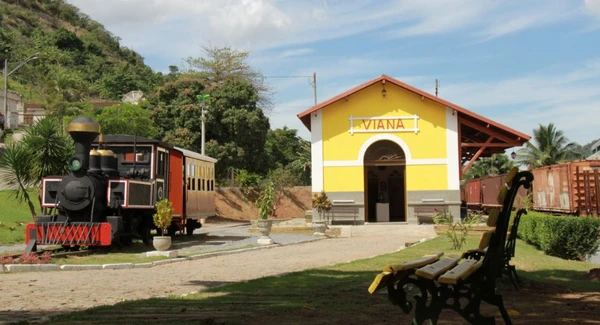 Estação de trem de Viana, da Estrada de Ferro Leopoldina