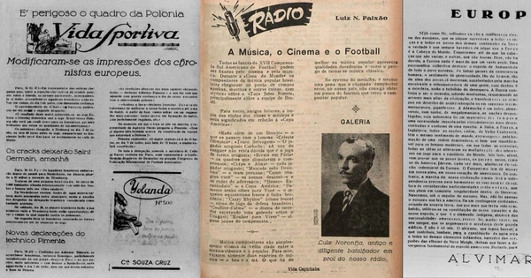 Registros das transmissões das primeiras Copa do Mundo