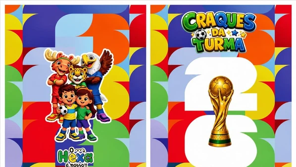 Álbum de figurinhas "Craques da Turma"