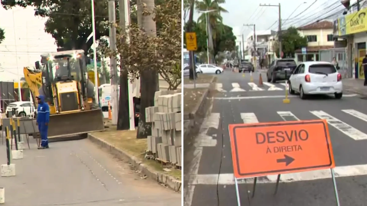 Obra na Avenida José Rato, na Serra