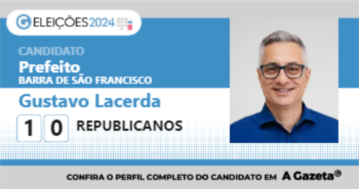 Santinho de Gustavo Lacerda