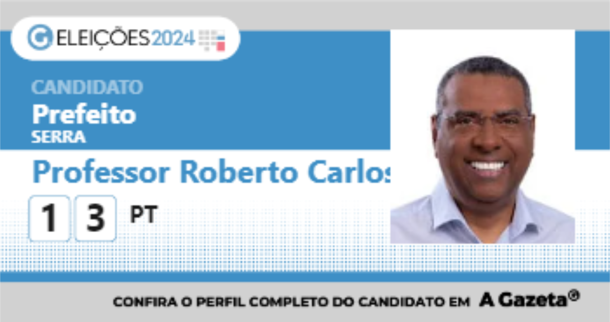 Santinho de Professor Roberto Carlos