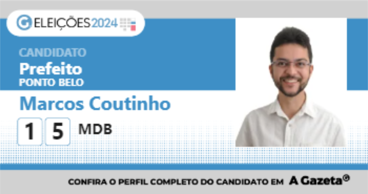 Santinho de Marcos Coutinho