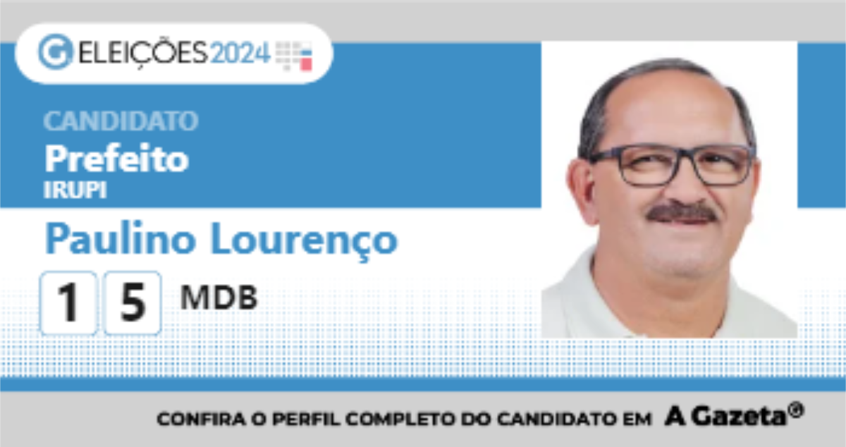 Santinho de Paulino Lourenço