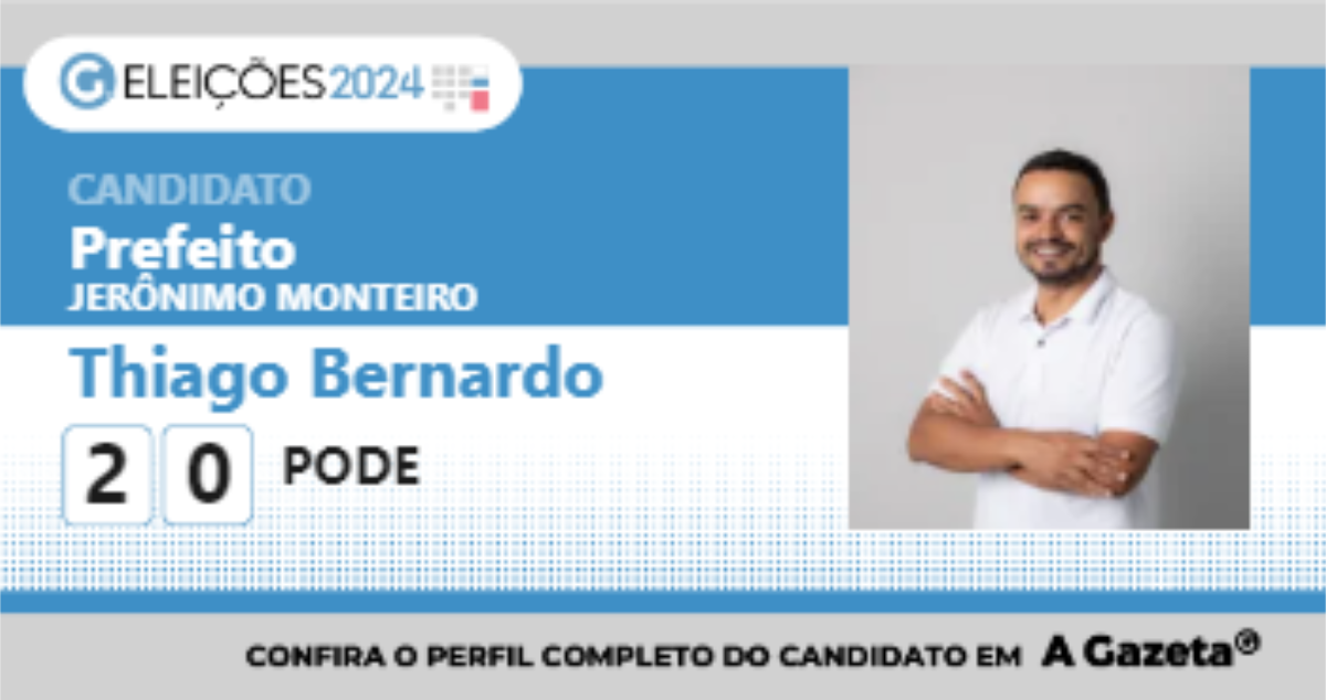 Santinho de Thiago Bernardo