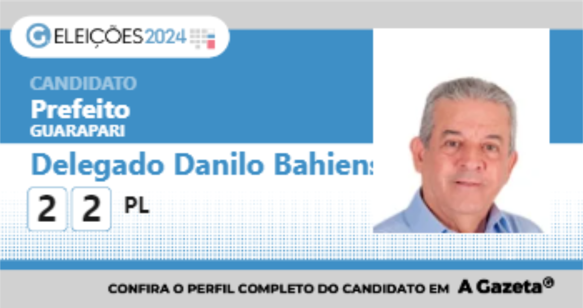 Santinho de Delegado Danilo Bahiense