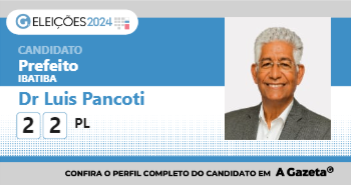 Santinho de Dr Luis Pancoti