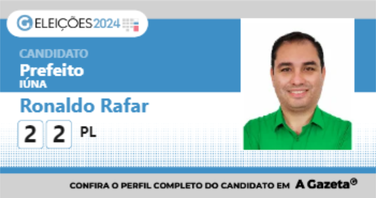 Santinho de Ronaldo Rafar