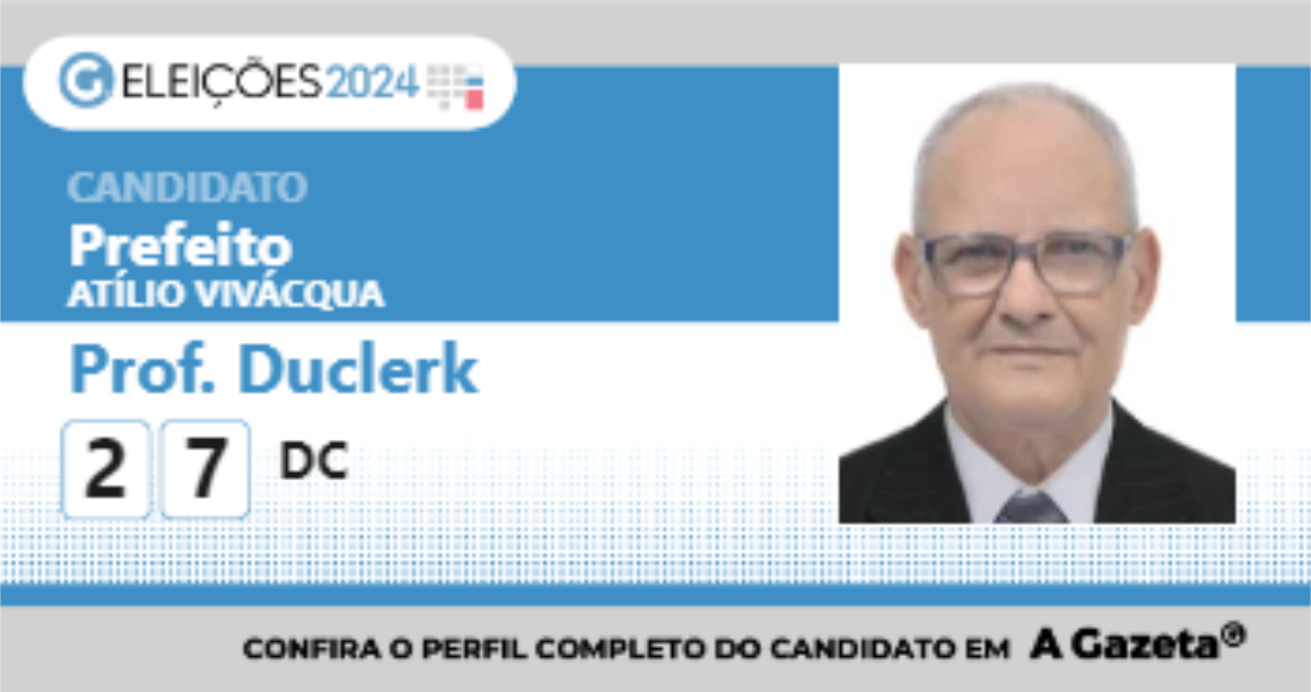 Santinho de Prof. Duclerk 