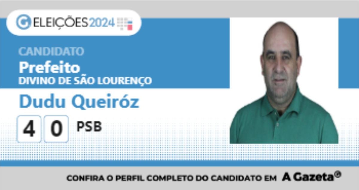 Santinho de Dudu Queiróz