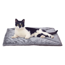 Cama térmica para gatos internos e cães pequenos, lavável e reflete o calor corporal