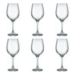 Conjunto De Taças De Vidro Para Vinho/ Água 490 Ml 6 Peças